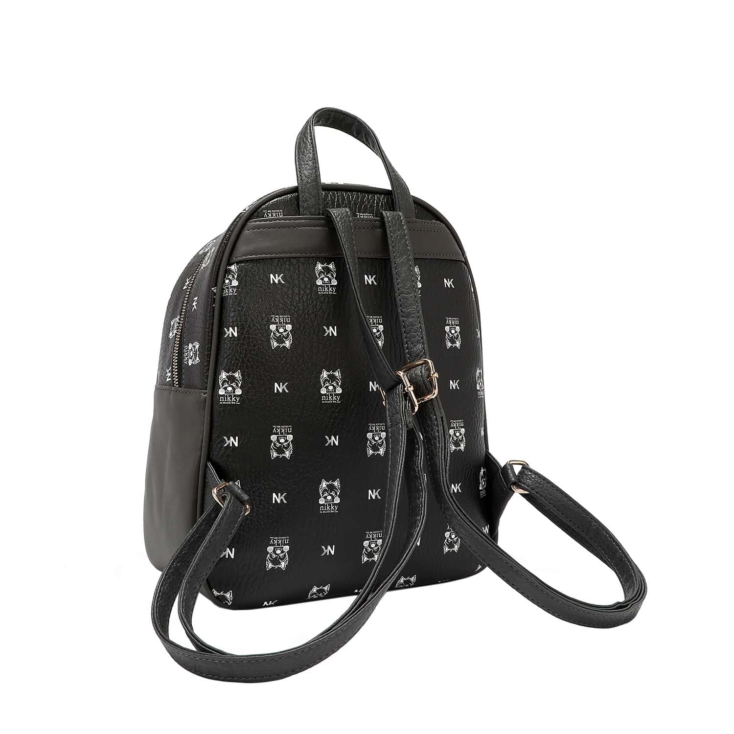 NK12832-NIKKY FINDS MEOW BLACK-LARGE - BACK ANGLE