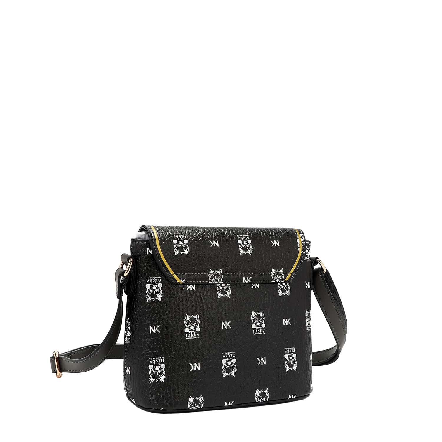 NK12832-NIKKY FINDS MEOW BLACK- MEDIUM- BACK ANGLE