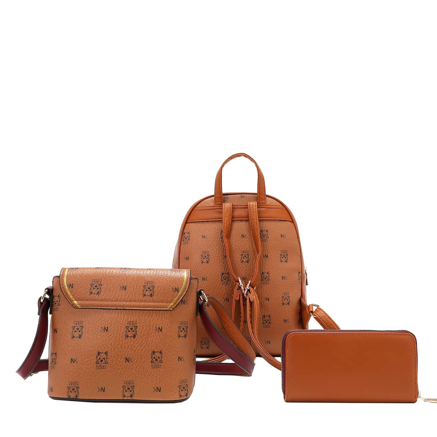 NK12832-NIKKY FINDS MEOW BROWN- BACK