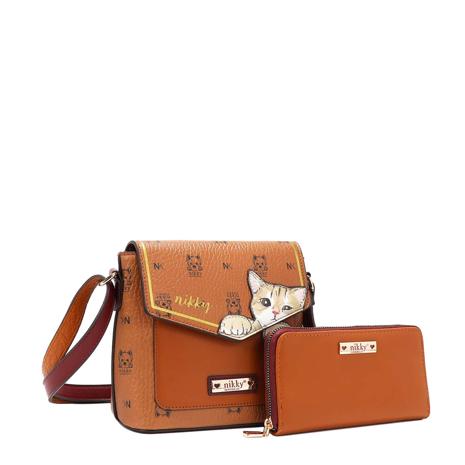 NK12832-NIKKY FINDS MEOW BROWN- FRONT ANGLE