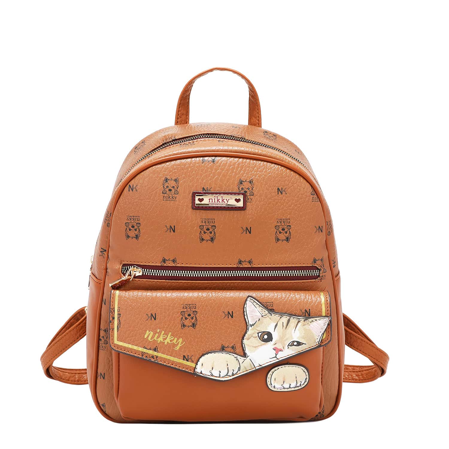 NK12832-NIKKY FINDS MEOW BROWN-LARGE - MAIN