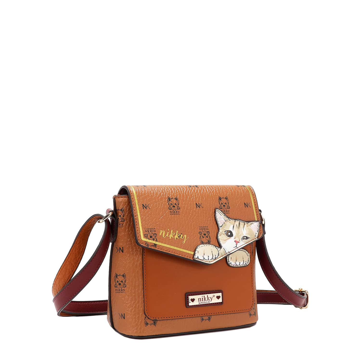 NK12832-NIKKY FINDS MEOW BROWN- MEDIUM- FRONT ANGLE