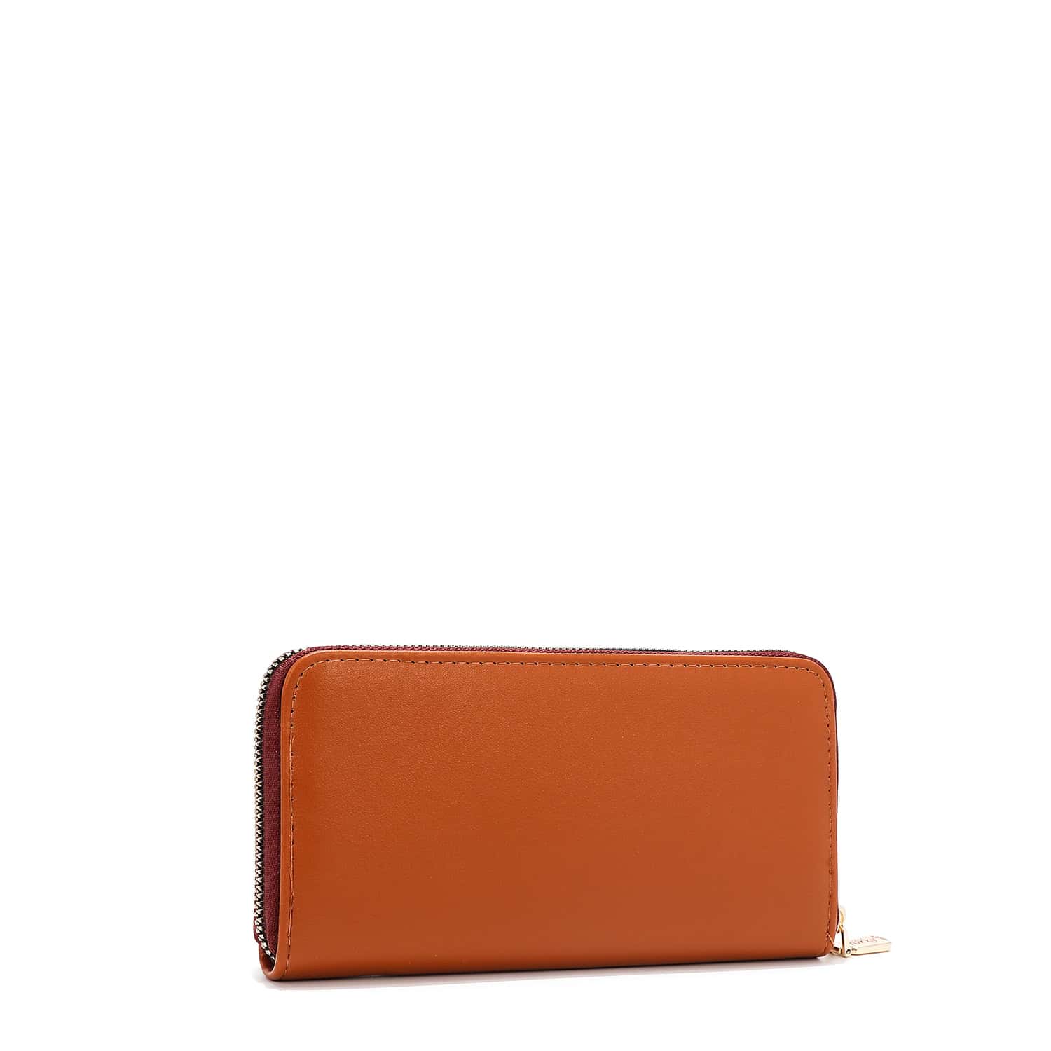 NK12832-NIKKY FINDS MEOW BROWN-WALLET- BACK ANGLE