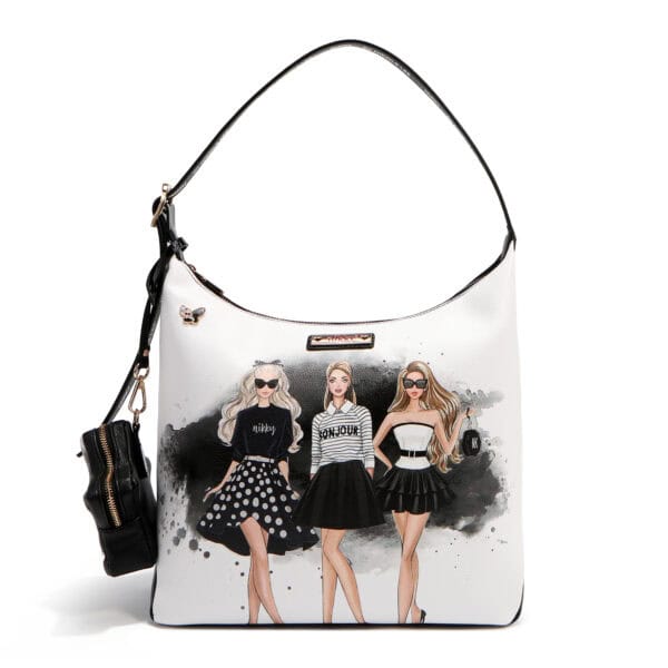 NK12904 TRIO NIKKY DOME HANDBAG